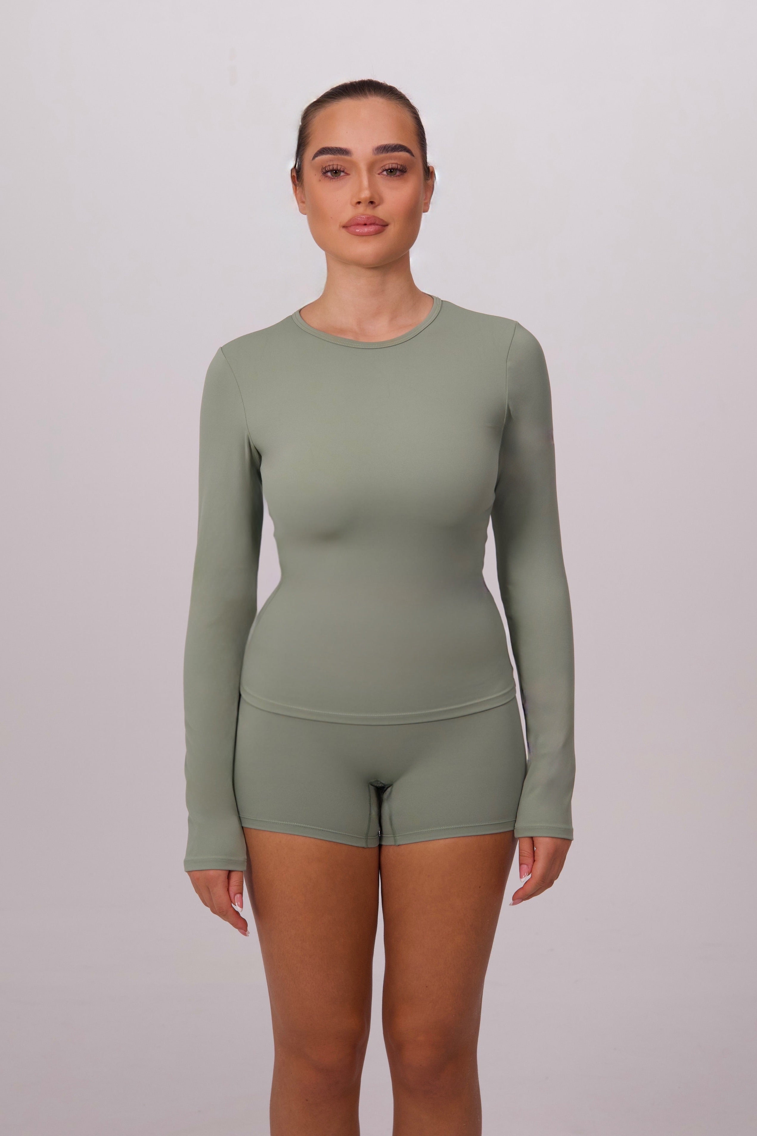 Teal Green Long Sleeve Top