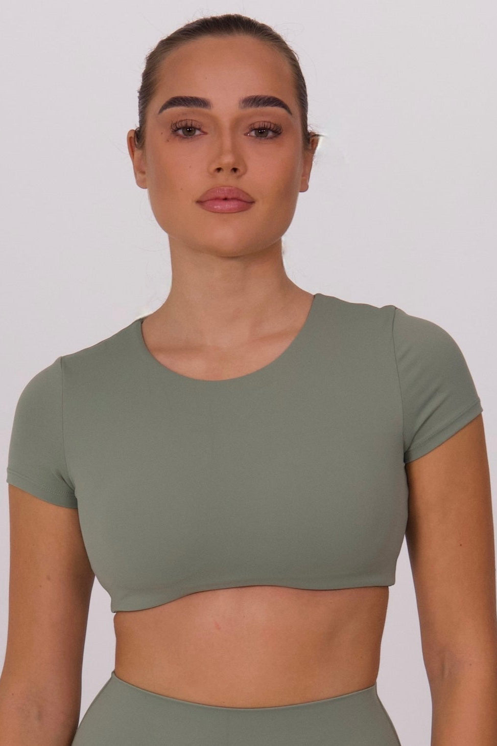 Teal Green Crop Top