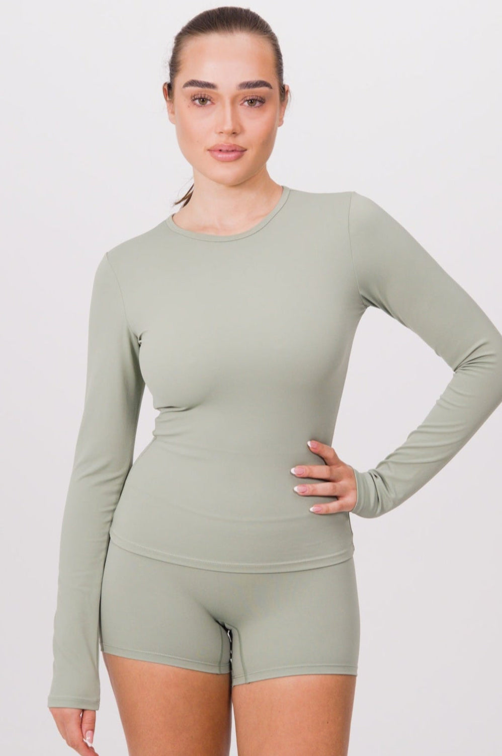 Teal Green Long Sleeve Top